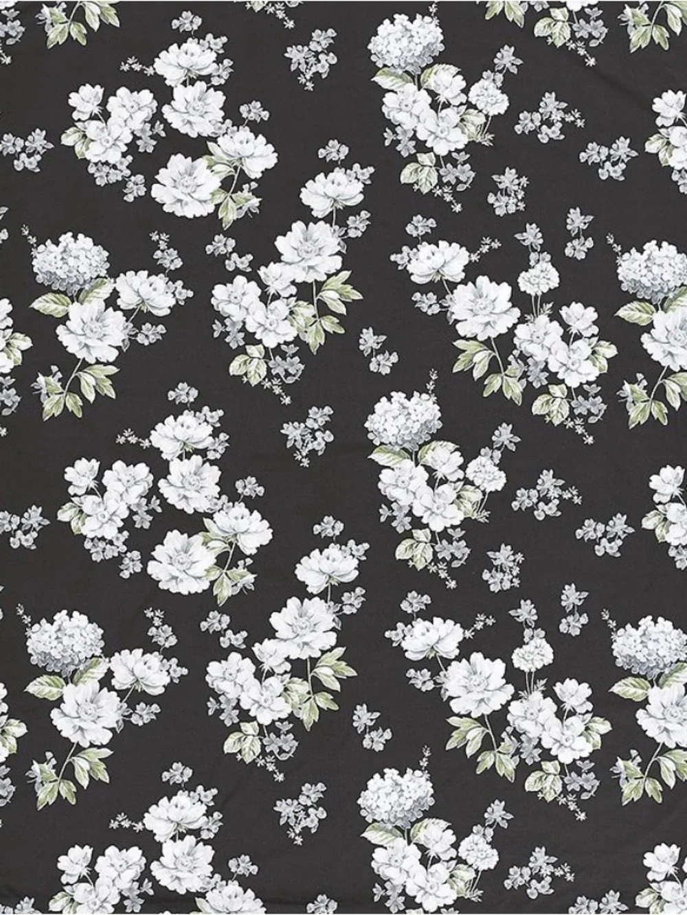 Pottery Barn floral Duvet Cover Set in Black and White